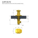  Valve điều chỉnh lưu lượng nước bằng đồng Art Déco 