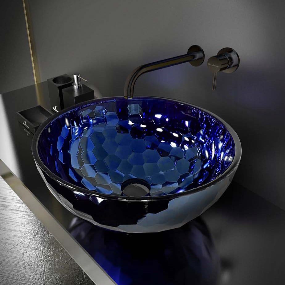  Chậu rửa mặt Allure Round Dark Blue / Black 