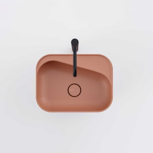  Chậu lavabo chân dài đặt sàn solid surface - ANEMONE 01 