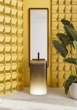  Chậu lavabo chân dài đặt sàn trong suốt - ANEMONE 01 