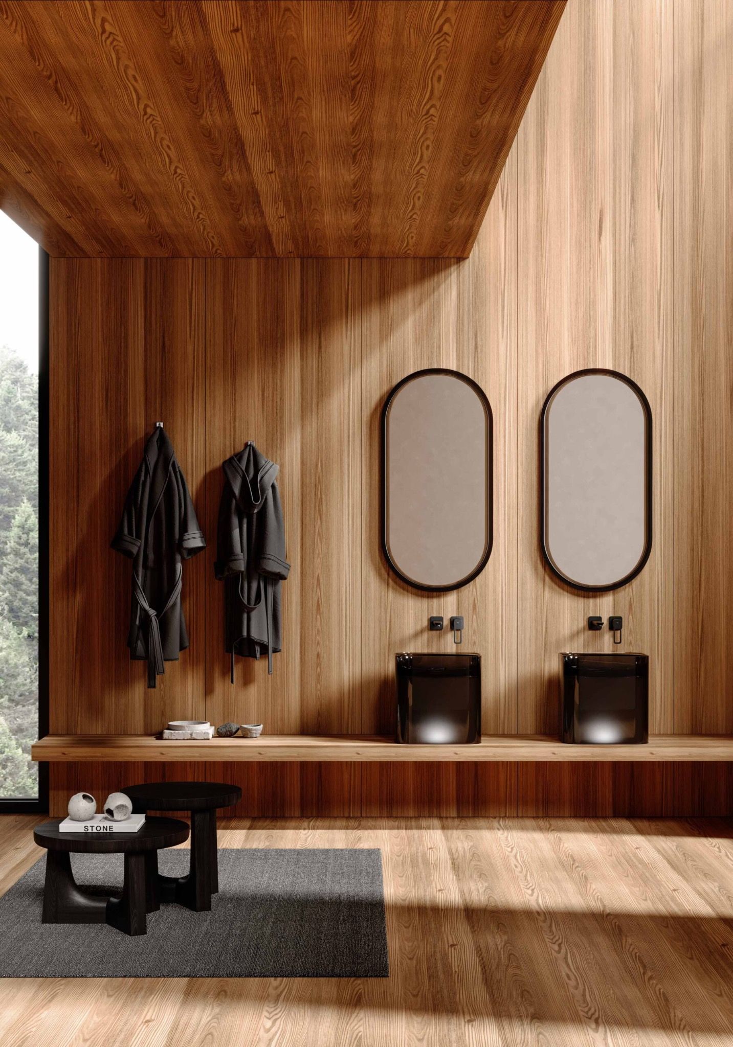  Chậu lavabo đặt bàn trong suốt - ANEMONE 01 