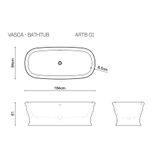 Bồn tắm solid surface ARTEMIDE 01 