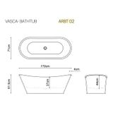  Bồn tắm solid surface ARTEMIDE 02 