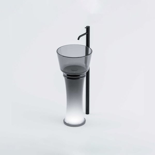  Chậu lavabo chân dài đặt sàn trong suốt - ARTEMIDE 01 