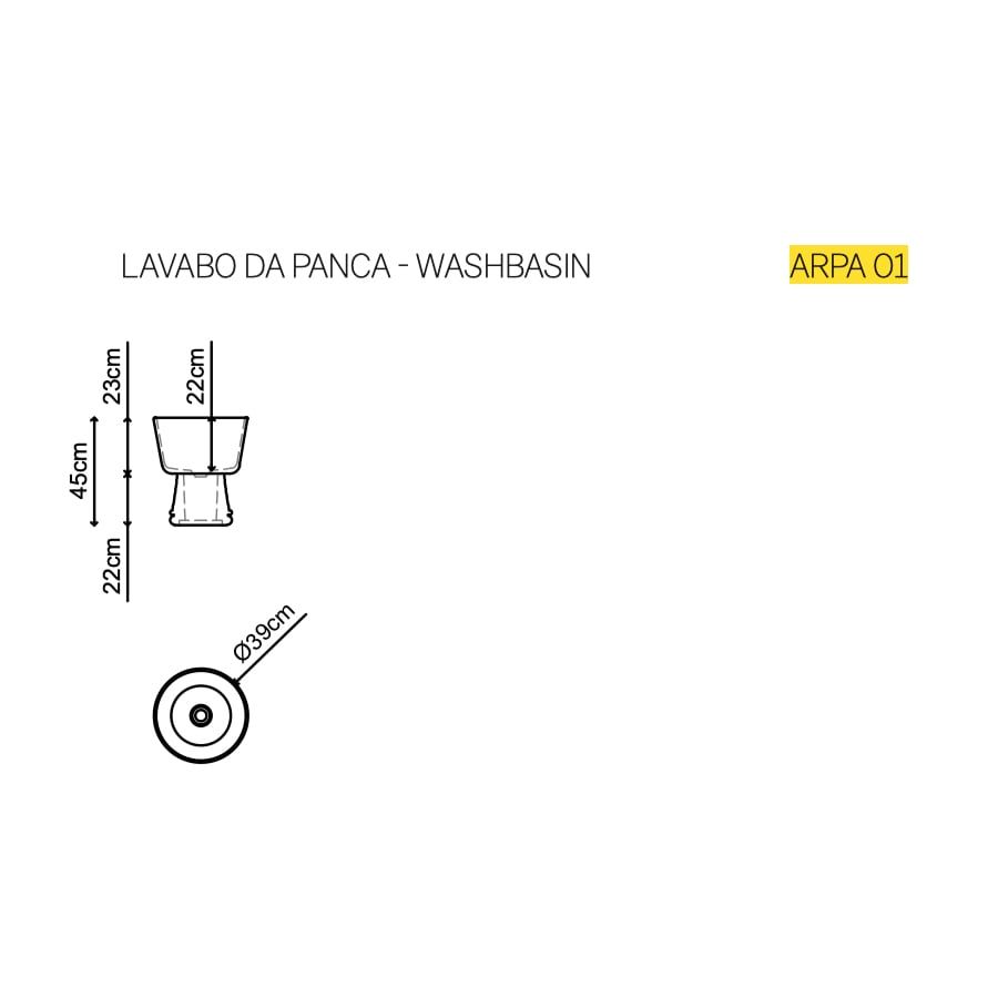  Chậu lavabo đặt bàn trong suốt - ARTEMIDE 01 