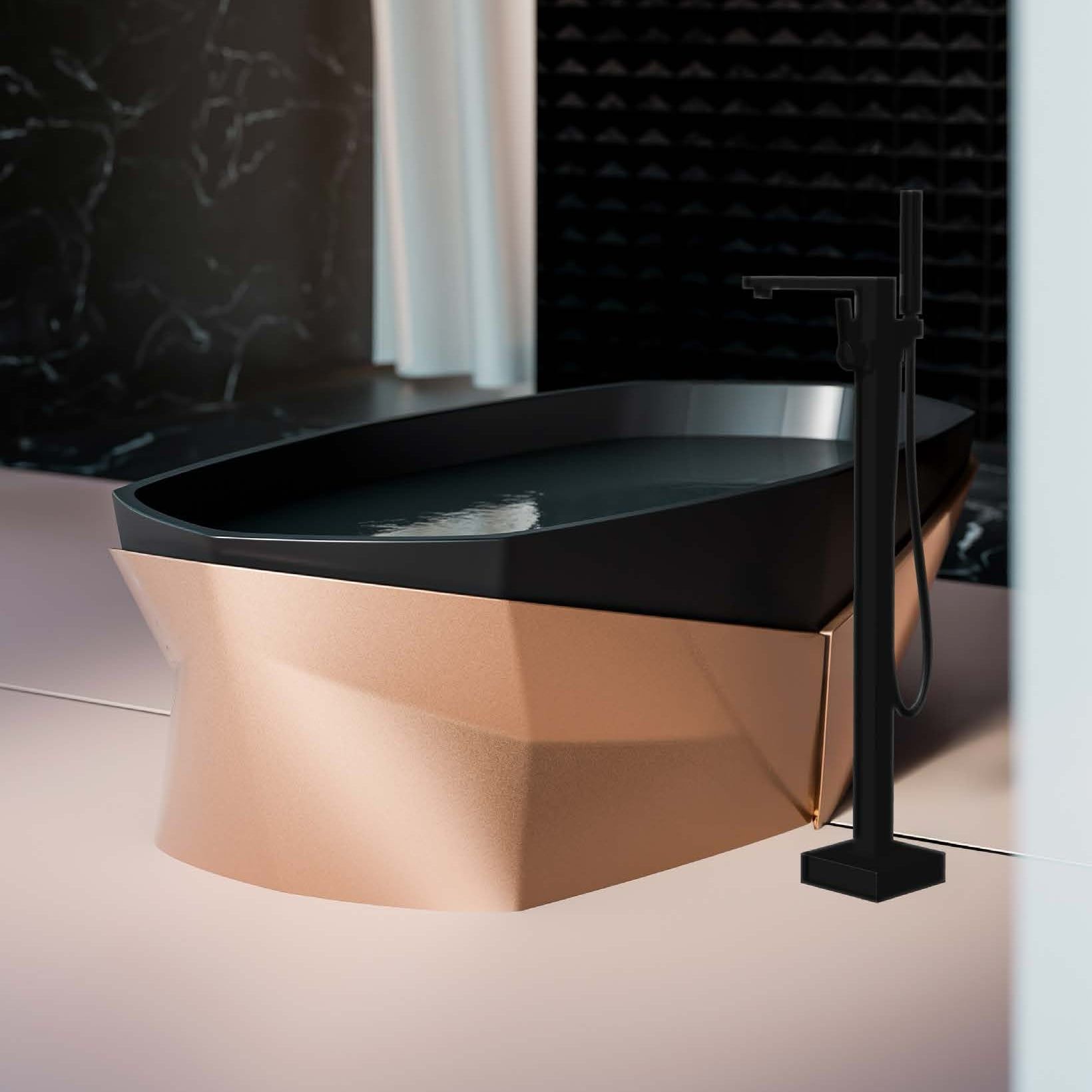  Bồn Tắm Phong Cách Lamborghini Aureas Rose Sahara / Black Mat 