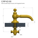  Vòi nước bồn tắm bằng đồng Carpe & Lyre - C / RP-K1-00 