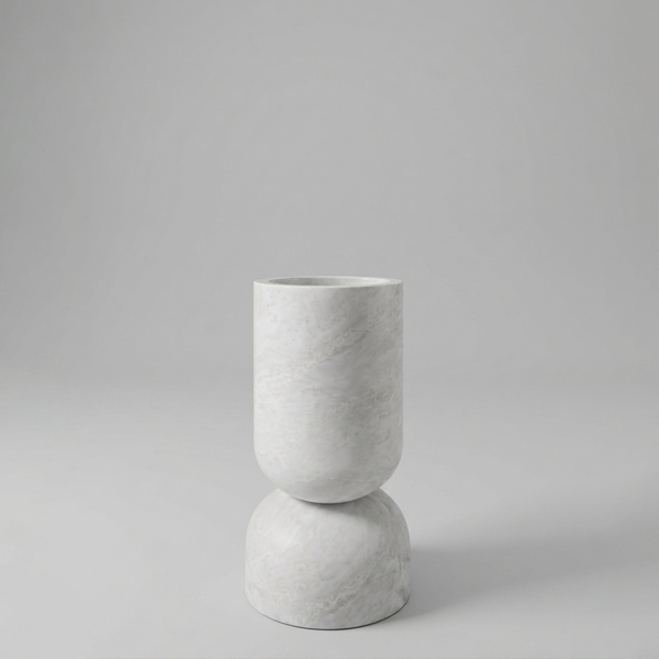  Chậu rửa mặt chân dài bằng đá marble tự nhiên - Casa Lusso 
