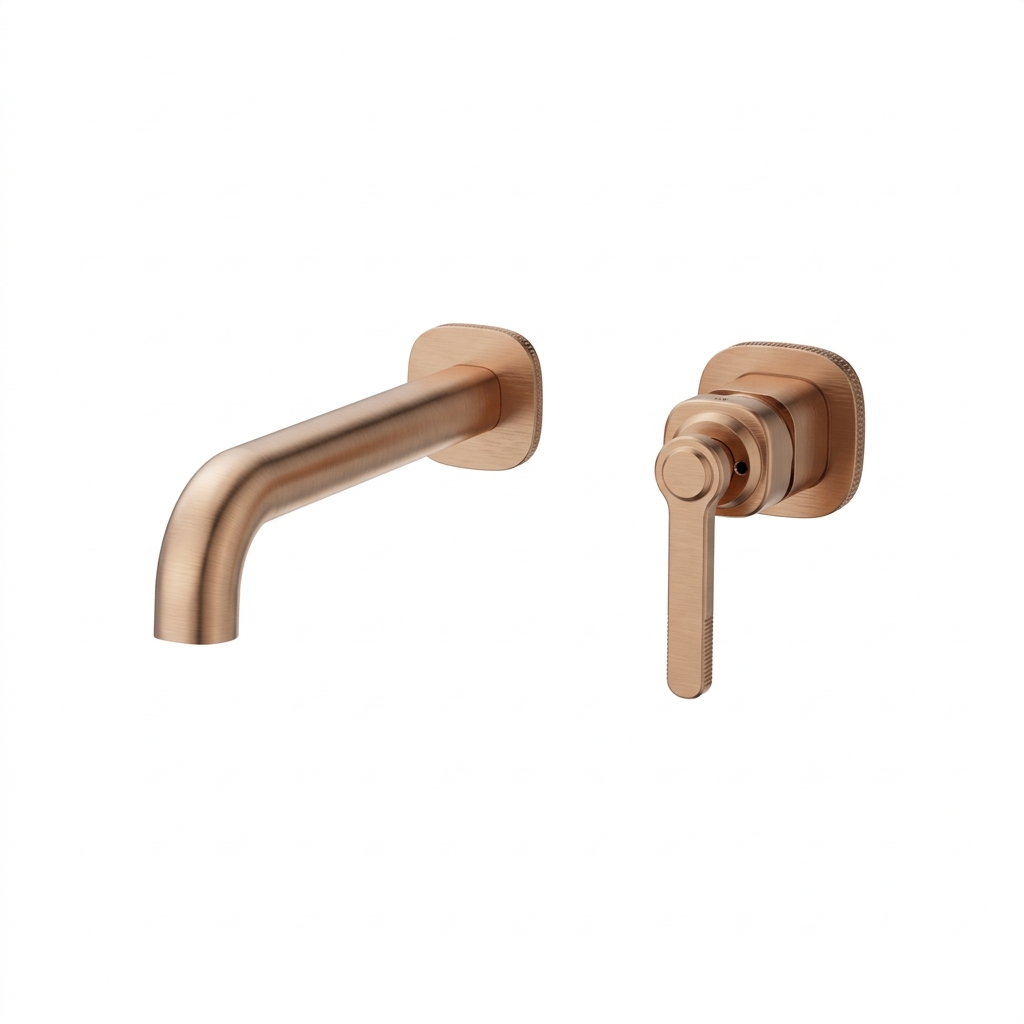  Vòi chậu lavabo gắn tường bằng đồng Aurelio BRG - CB060109 