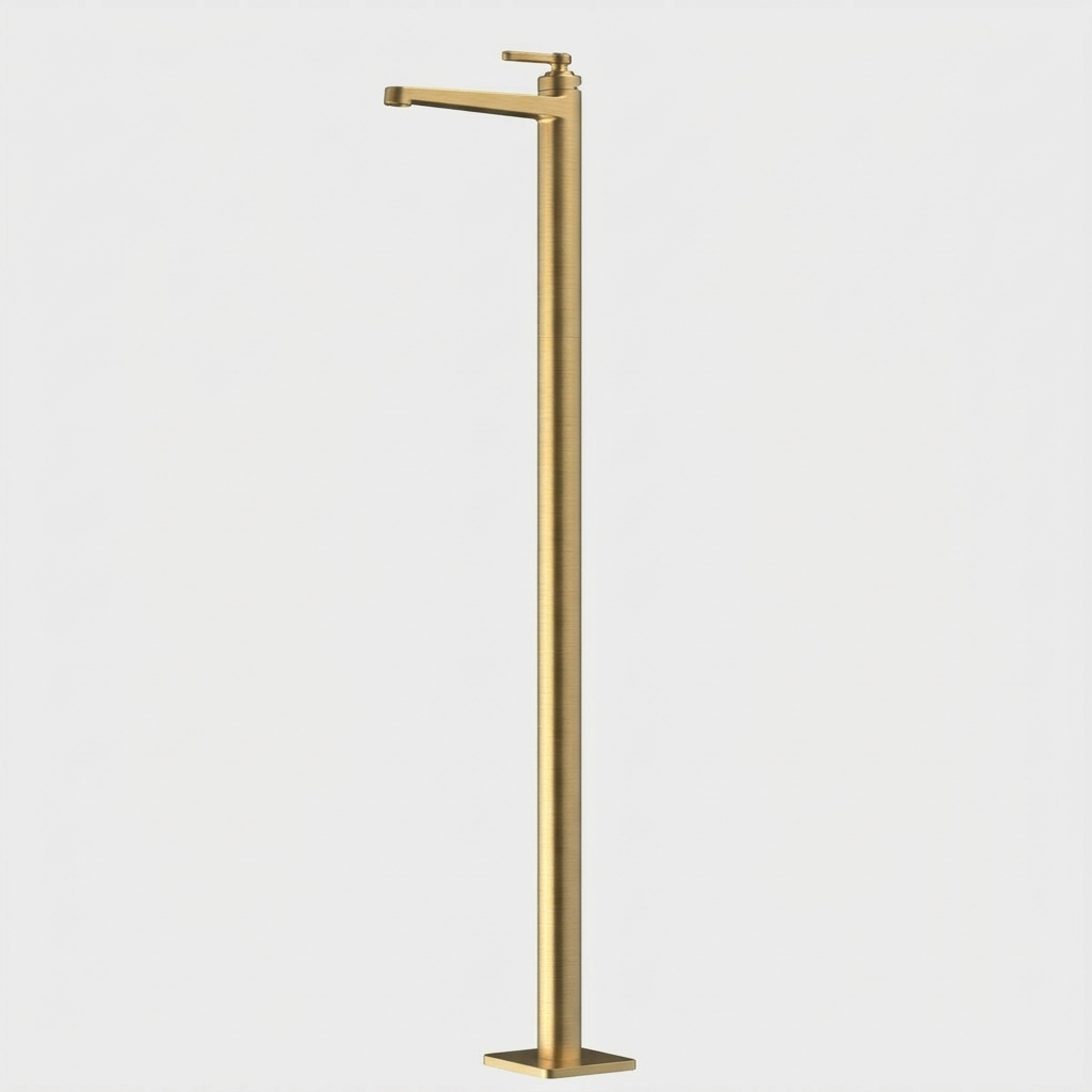  Vòi chậu lavabo chân dài gắn sàn bằng đồng Aurelio BG - CB060111 