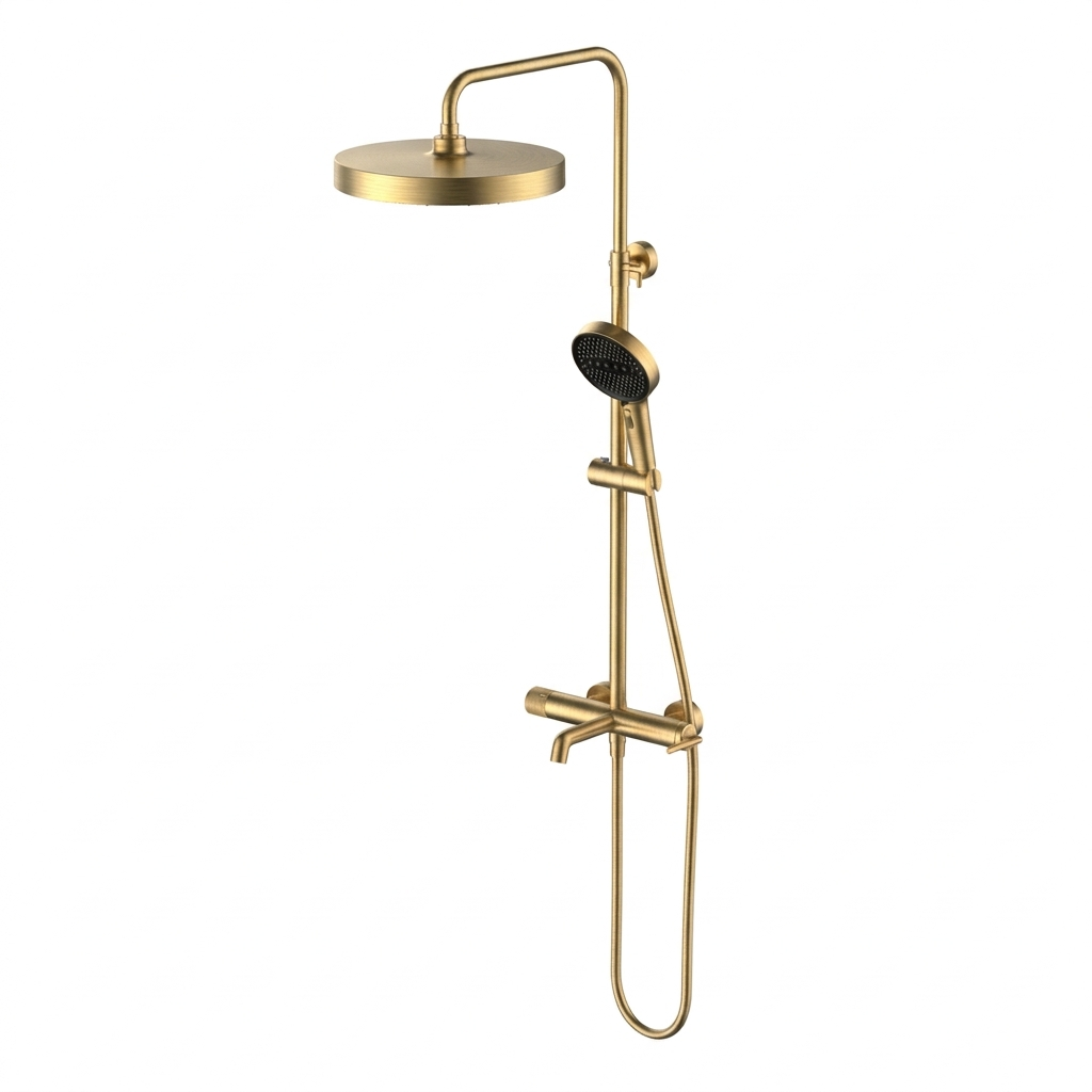  Sen cây gắn tường có sen cầm tay bằng đồng Veloré BG - CB150301 