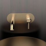  Vòi chậu lavabo gắn tường bằng đồng Silenzio BG - CB500201P 