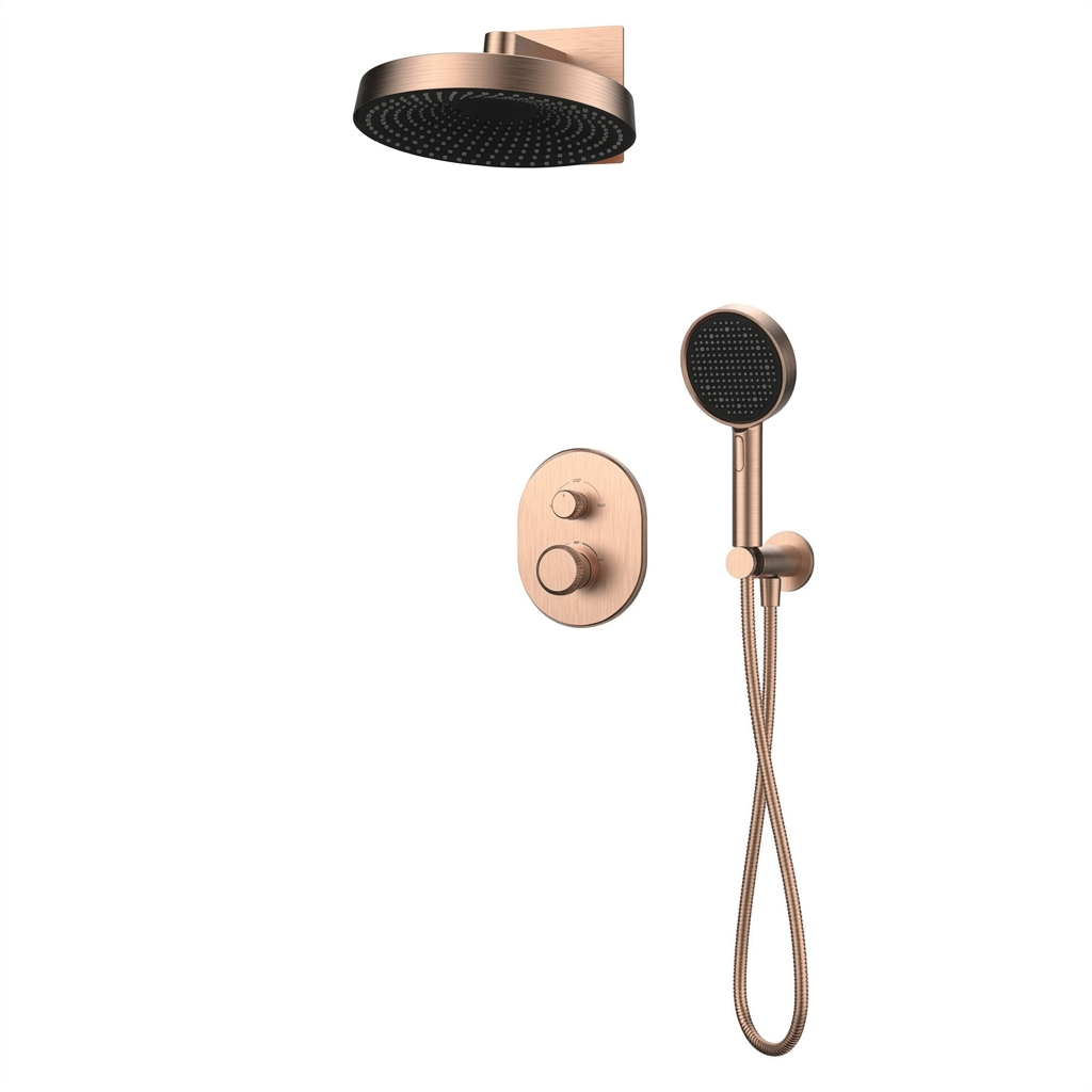  Vòi sen âm tường có sen cầm tay bằng đồng Sereno BRG - CB500702 