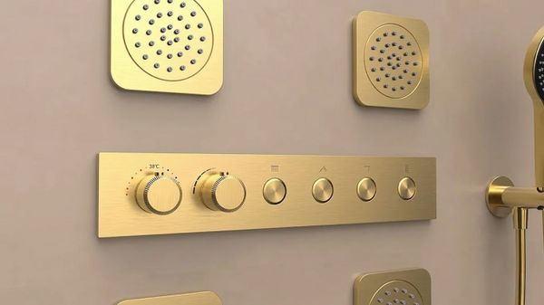  Vòi sen âm trần có sen cầm tay bằng đồng Sereno BG - CB500716A 