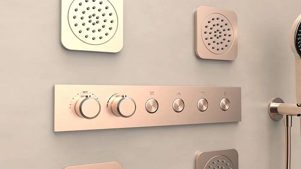  Vòi sen âm trần có sen cầm tay bằng đồng Sereno BRG - CB500716 