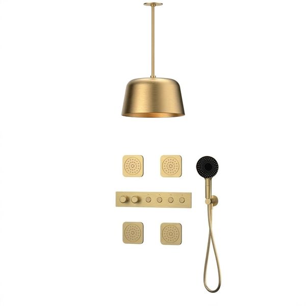 Vòi sen âm trần có sen cầm tay bằng đồng Sereno BG - CB500716A 