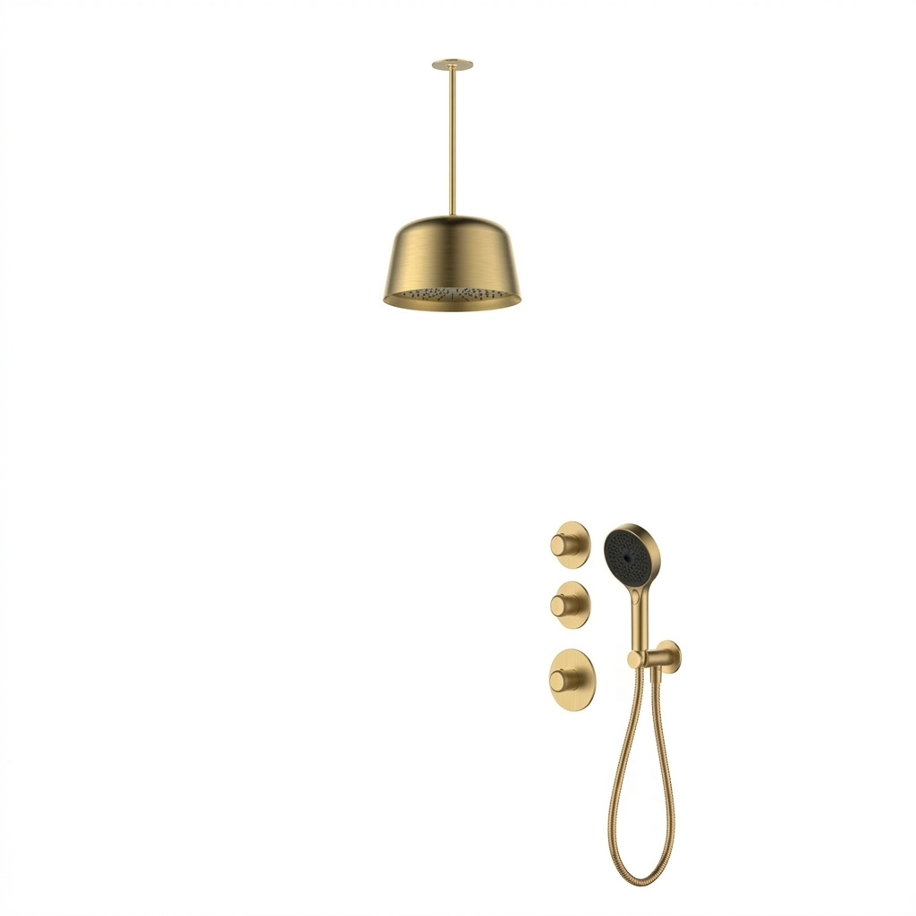  Vòi sen âm trần có sen cầm tay bằng đồng Sereno BG - CB500721 