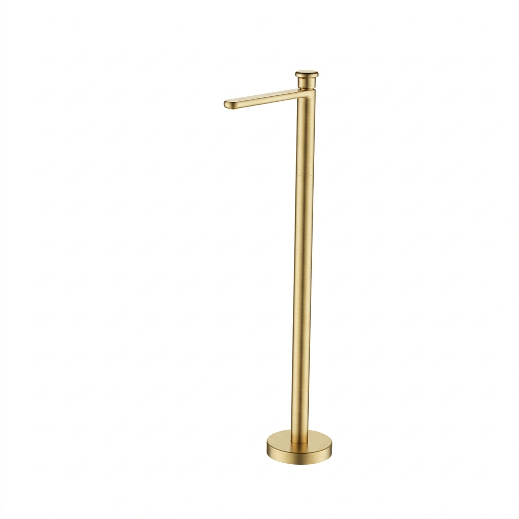  Vòi chậu lavabo chân dài gắn sàn bằng đồng Sereno BG - CB500900 