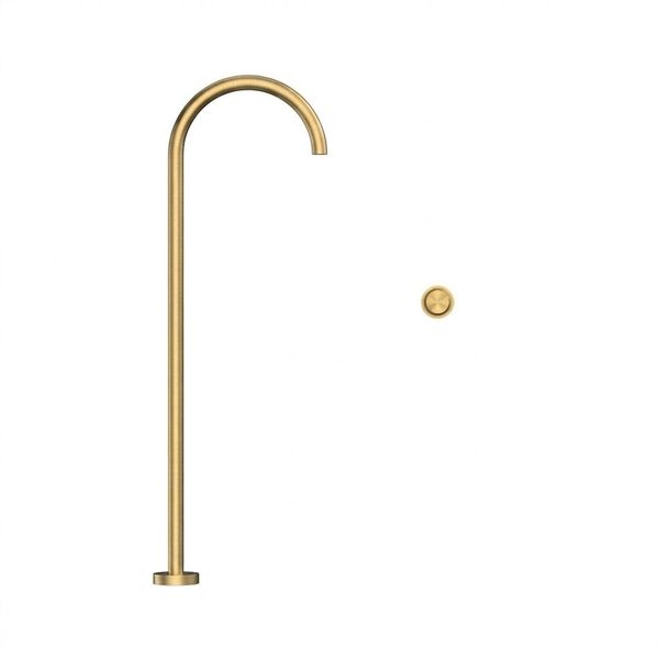  Vòi chậu lavabo chân dài gắn sàn bằng đồng Sereno BG - CB500902 