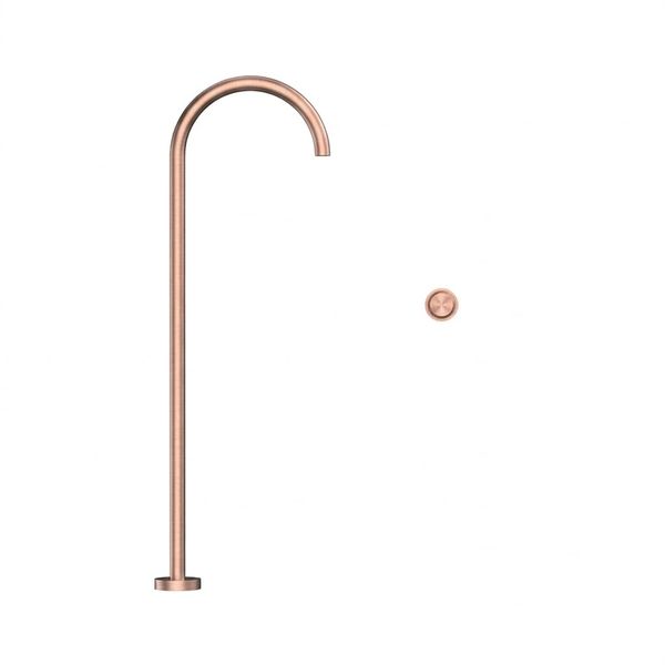  Vòi chậu lavabo chân dài gắn sàn bằng đồng Sereno BRG - CB500902 
