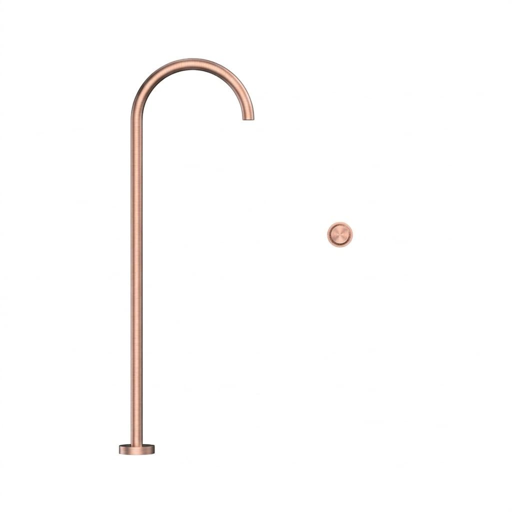  Vòi chậu lavabo chân dài gắn sàn bằng đồng Sereno BRG - CB500902 