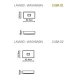  Chậu lavabo solid surface CUBE 01 