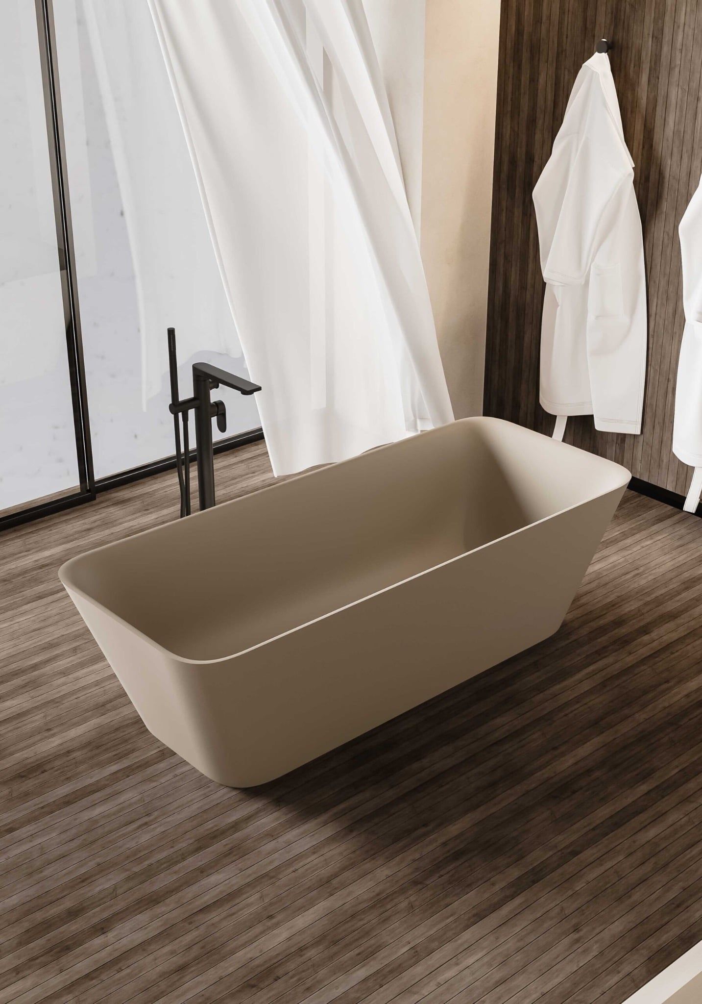  Bồn tắm solid surface CUBE 01 