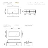  Bồn tắm solid surface CUBE 02 