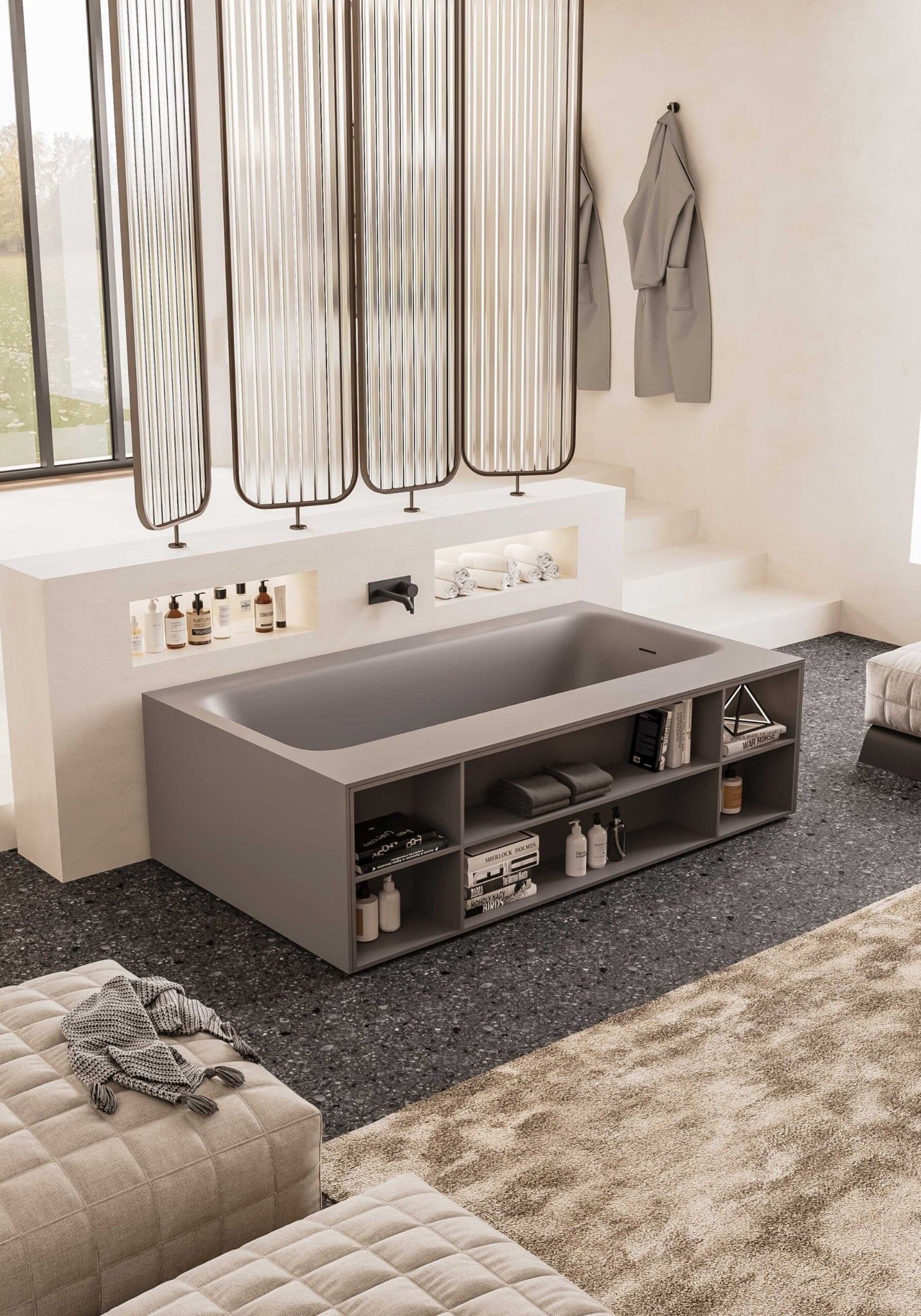  Bồn tắm solid surface CUBE 02 