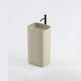  Chậu lavabo chân dài đặt sàn solid surface - CUBE 01 