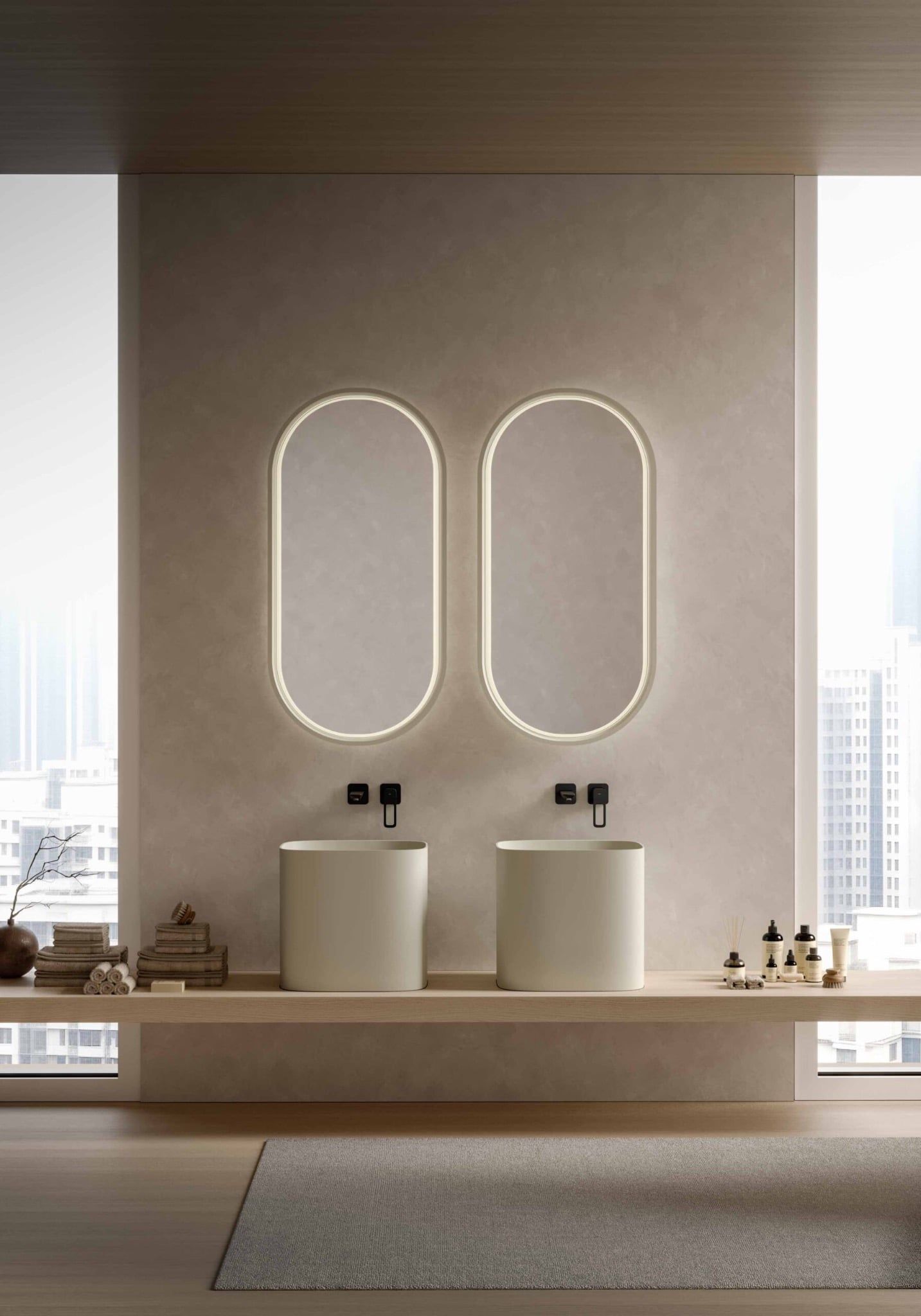  Chậu lavabo solid surface CUBE 01 