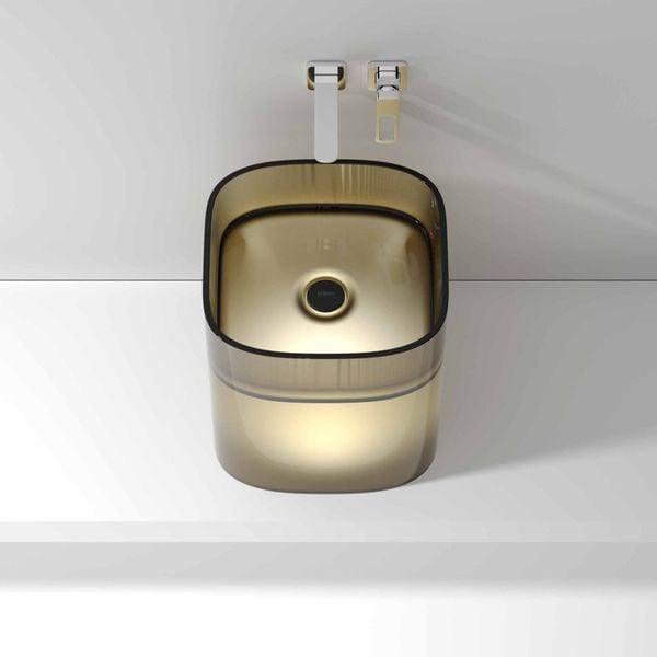  Chậu lavabo đặt bàn trong suốt - CUBE 02 