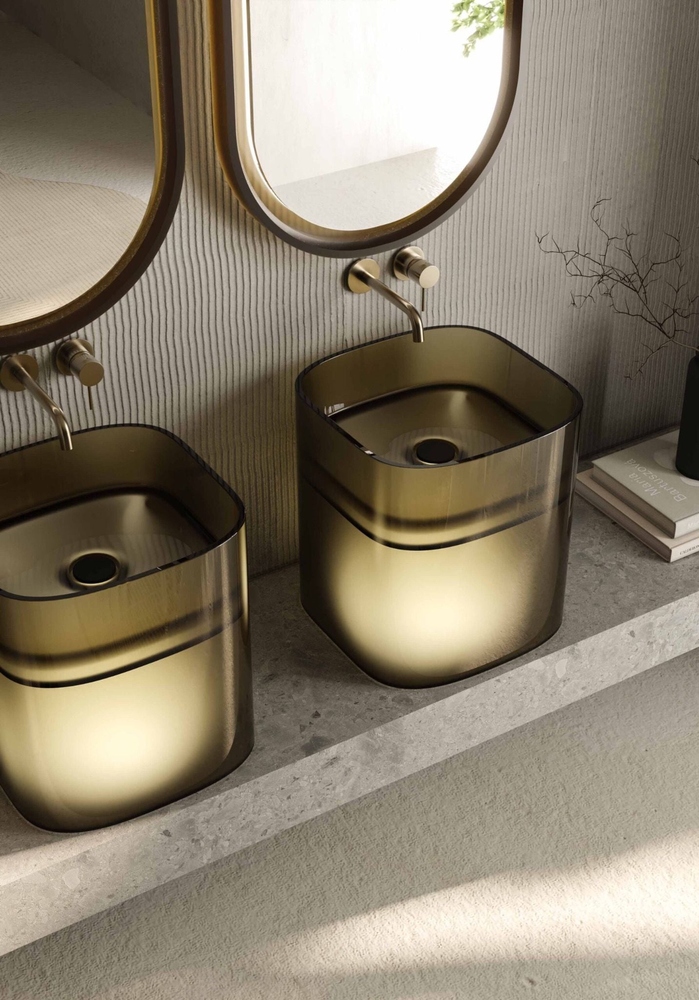  Chậu lavabo đặt bàn trong suốt - CUBE 02 