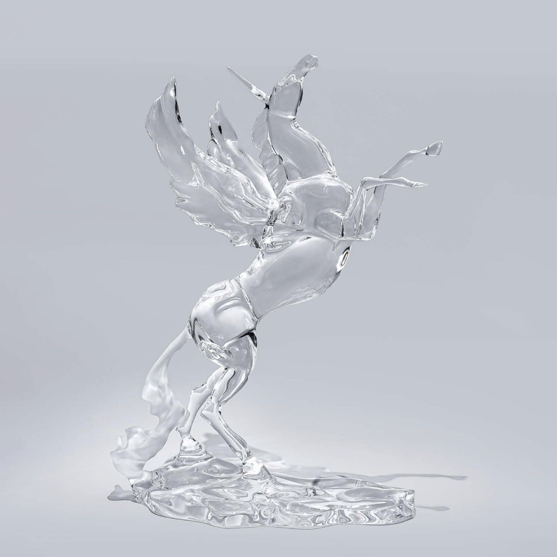  Điêu khắc Alicorn trong suốt - DF0162 