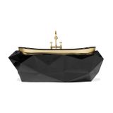  Bồn tắm Diamond Black Gloss Gold 