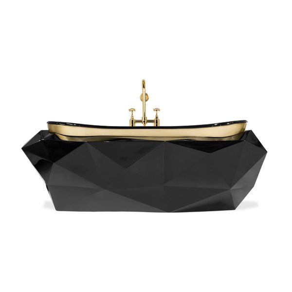  Bồn tắm Diamond Black Gloss Gold 