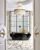  Bồn tắm Diamond Black Matt Gold 