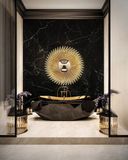  Bồn tắm Diamond Black Matt Gold 