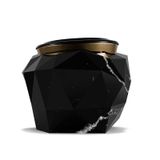  Bồn tắm Diamond Black Faux Marbled White Line Matt Gold 