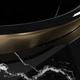  Bồn tắm Diamond Black Faux Marbled White Line Matt Gold 