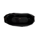  Bồn tắm Diamond Black Faux Marbled Matt Gold 