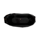  Bồn tắm Diamond Black Faux Marbled Glossy Gold 