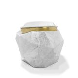  Bồn tắm Diamond White Faux Marbled Glossy Gold 