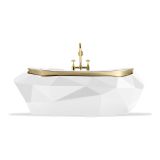  Bồn tắm Diamond White Gloss Gold 