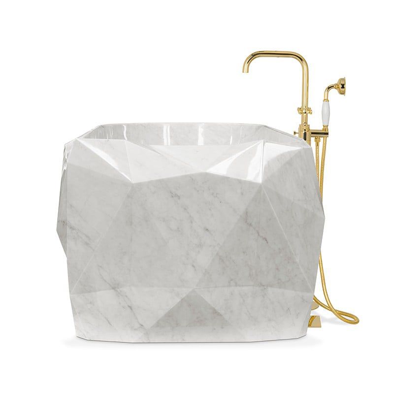  Bồn tắm Diamond White Marble 