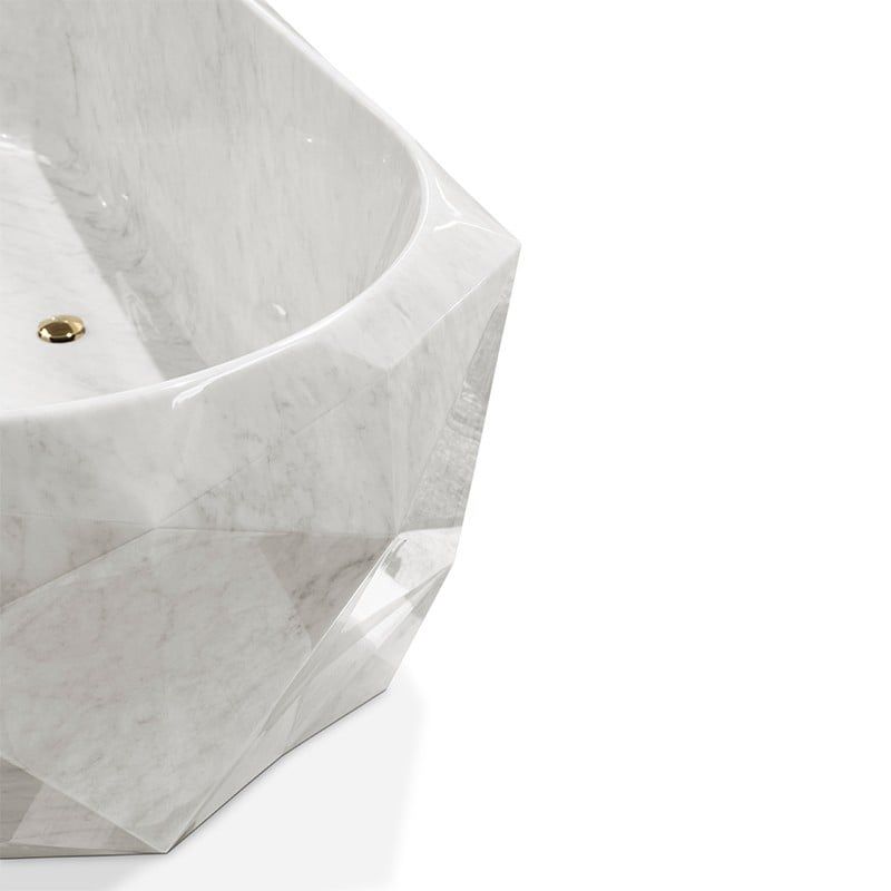  Bồn tắm Diamond White Marble 