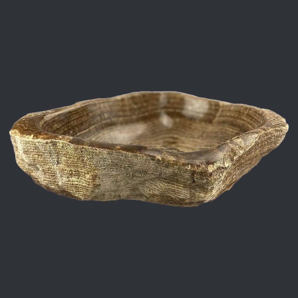  Chậu lavabo đá Aragonite Peru tự nhiên - DPAP-01 