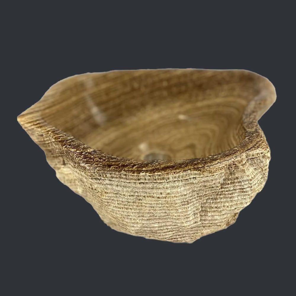  Chậu lavabo đá Aragonite Peru tự nhiên - DPAP-01 