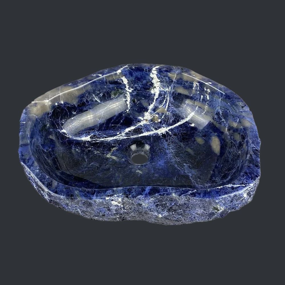  Chậu lavabo đá Azul Sodalite tự nhiên - DPAS-01 