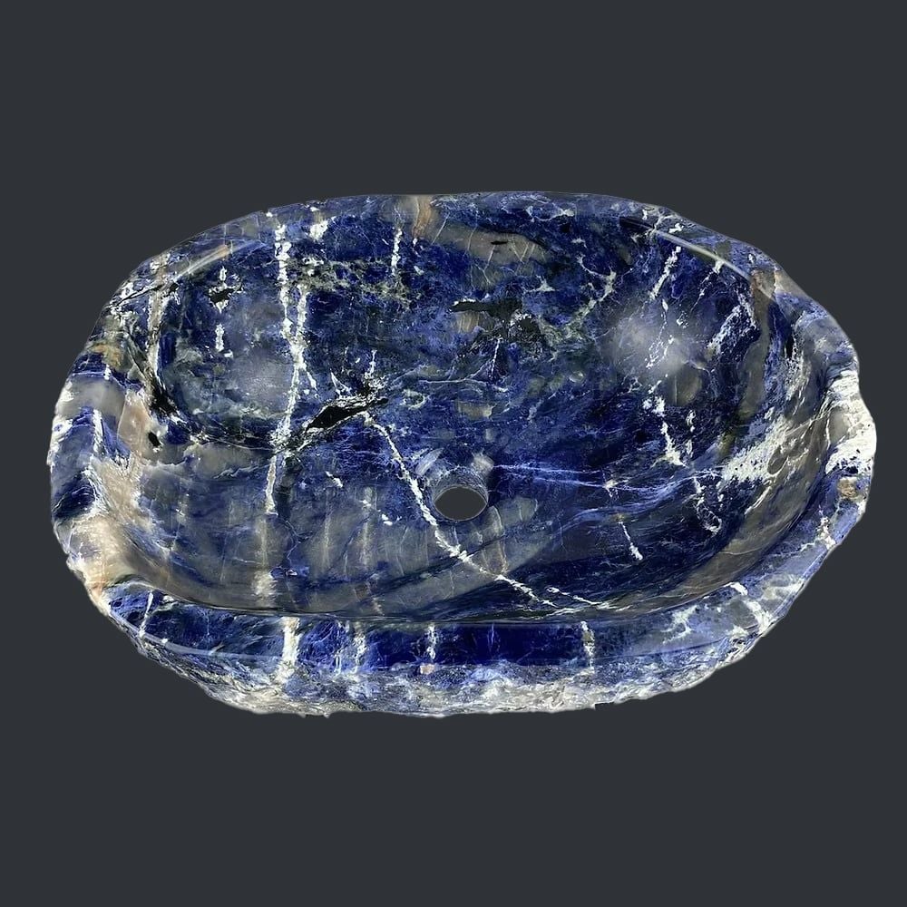  Chậu lavabo đá Azul Sodalite tự nhiên - DPAS-01 